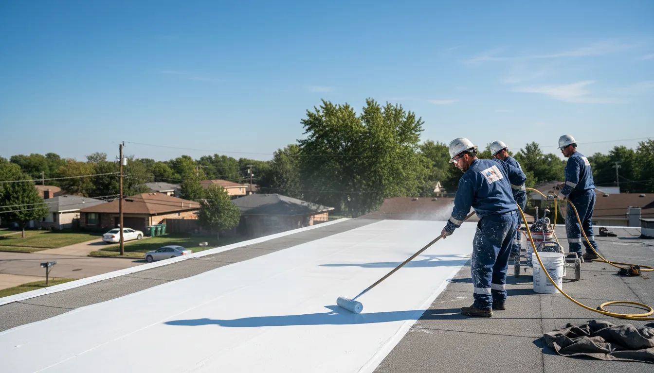 Commercial roof coating in Tuscola, TX near me